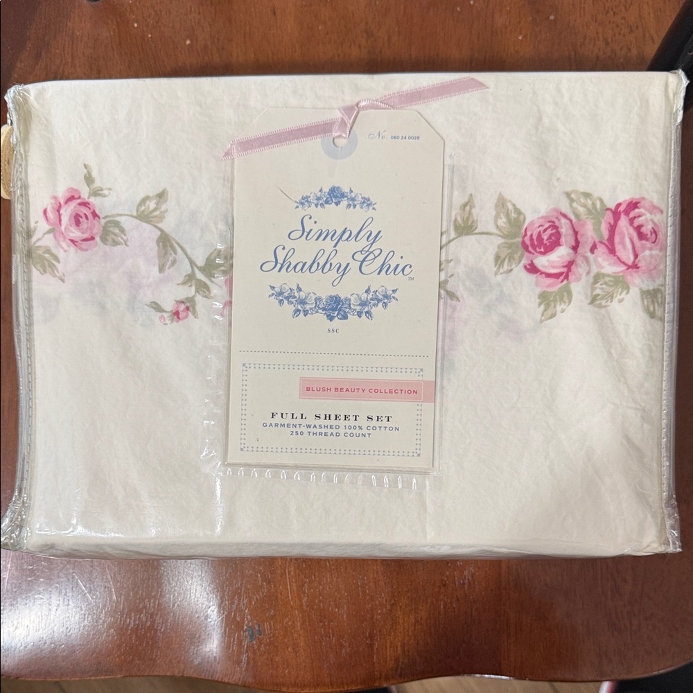 Simply Shabby Chic Pink Floral Full Sheet Set